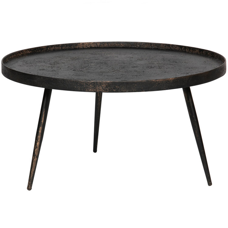 WOOOD BePureHome | Bijzettafel XL Bounds antique goud 40xØ76cm