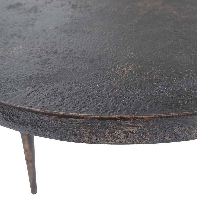 WOOOD BePureHome | Bijzettafel XL Bounds antique goud 40xØ76cm