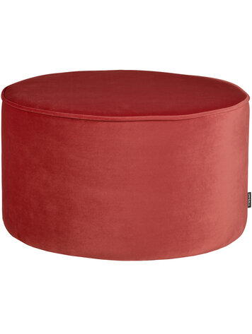 WOOOD. Woood | Poef Sara laag raspberry 36xØ60cm
