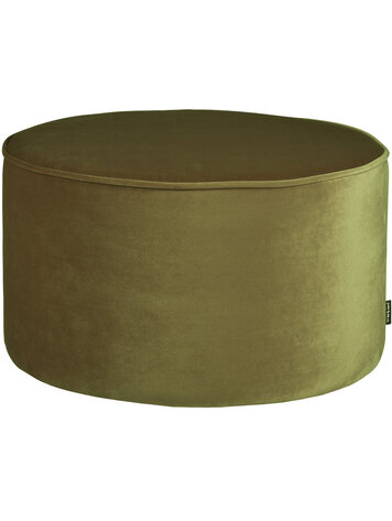 WOOOD. Woood | Poef Sara laag army 36xØ60cm