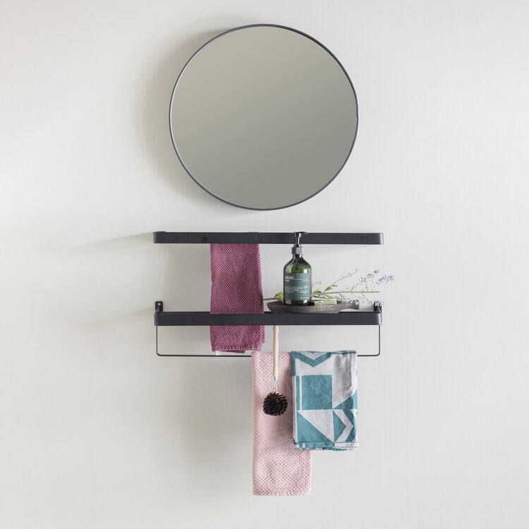 WOOOD. Woood | Doutzen spiegel zwart 50cm