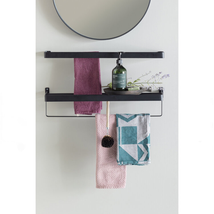 WOOOD. Woood | Doutzen spiegel zwart 50cm