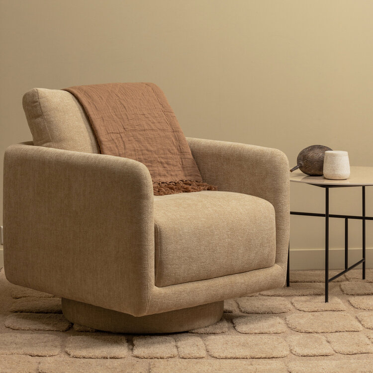 WOOOD. Woood | Draaifauteuil Oscar naturel