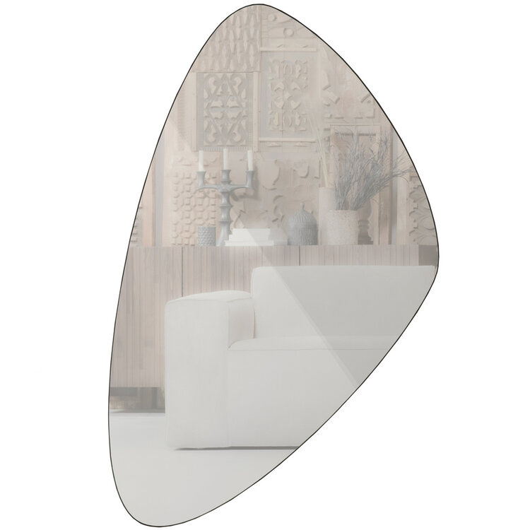 WOOOD. Woood | Philou spiegel zwart 80x50cm