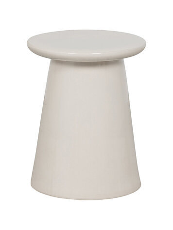 vtwonen vtwonen | Bijzettafel Button keramiek wit 45x35Øcm