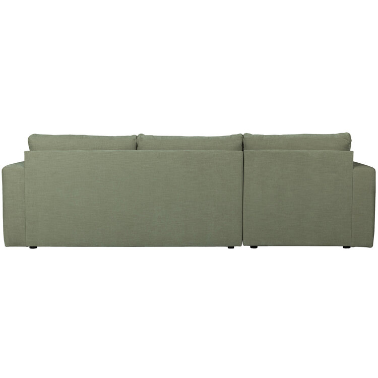vtwonen vtwonen | Hoekbank links bar chaise longue geweven stof groen