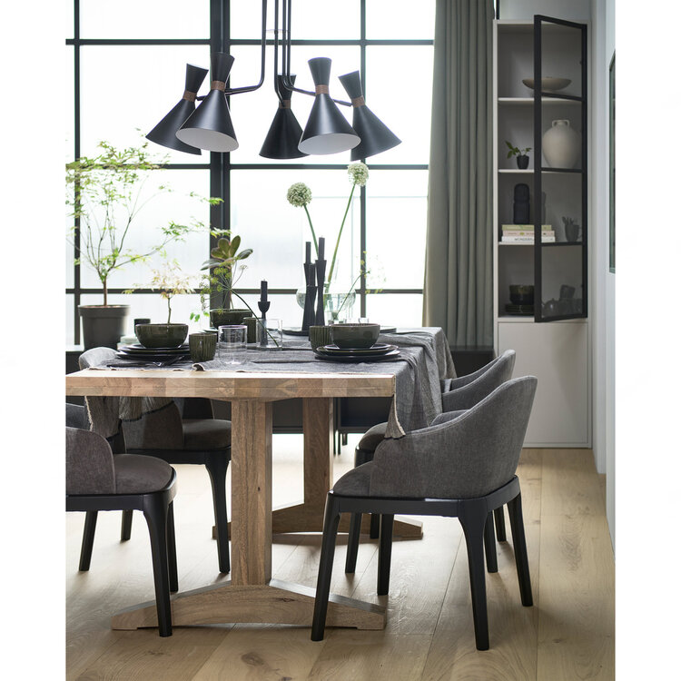 vtwonen vtwonen | Vitrinekast basic 2-drs grenen mist