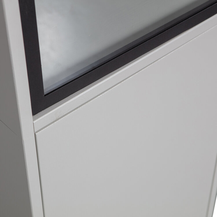 vtwonen vtwonen | Vitrinekast basic 2-drs grenen mist