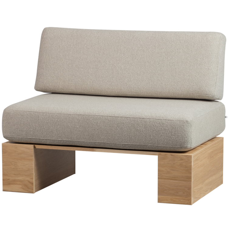 vtwonen vtwonen | Muurbankje eat up inclusief kussens beige eiken naturel