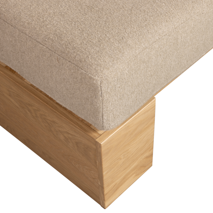 vtwonen vtwonen | Muurbankje eat up inclusief kussens beige eiken naturel