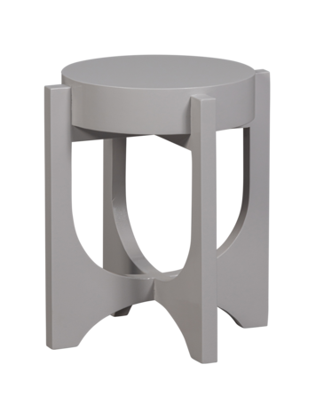 vtwonen vtwonen | Bijzettafel Hold Up mango hout warm grijs 41x35cm