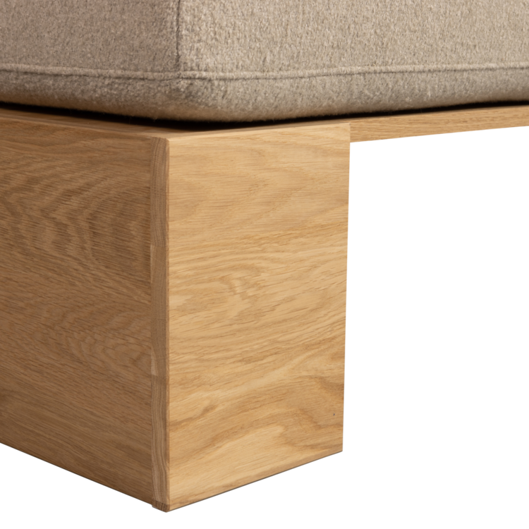 vtwonen vtwonen | Muurbankje eat up inclusief kussens beige eiken naturel