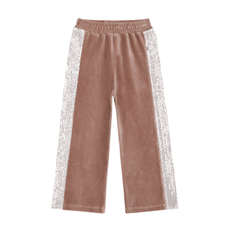 House of Jamie House of Jamie | Wijde broek sequins warm taupe ecru