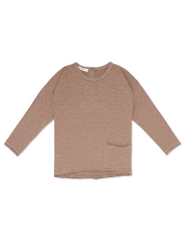 Phil&Phae Phil&Phae | T-shirt kids drop-shoulder sepia brown