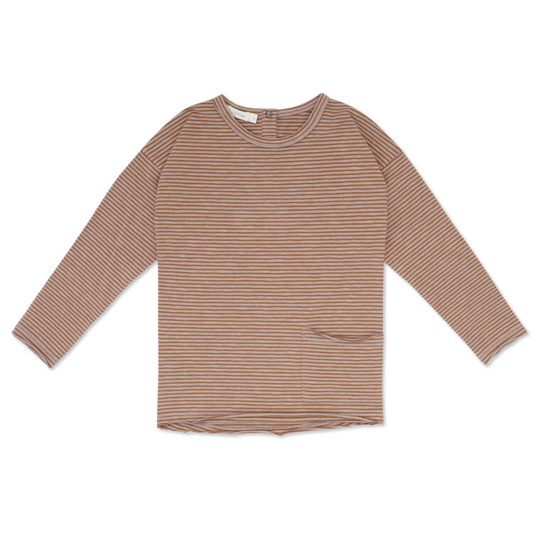 Phil&Phae Phil&Phae | T-shirt kids drop-shoulder sepia brown