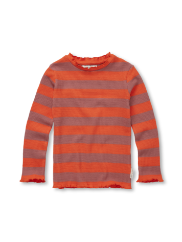 Sproet&Sprout Sproet&Sprout | Trui turtle neck streep rood