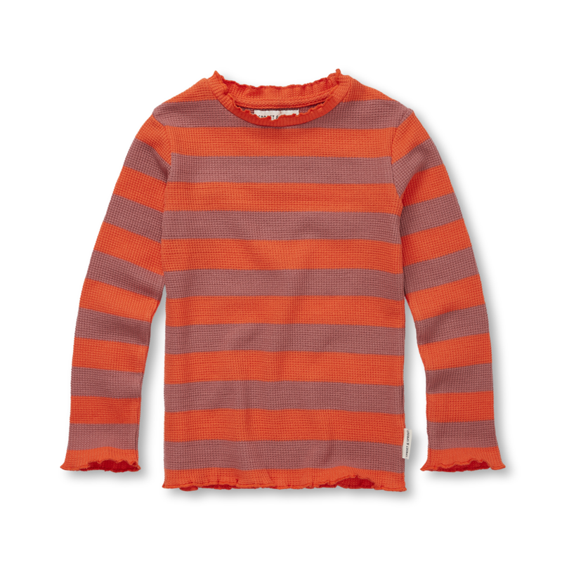 Sproet&Sprout Sproet&Sprout | Trui turtle neck streep rood