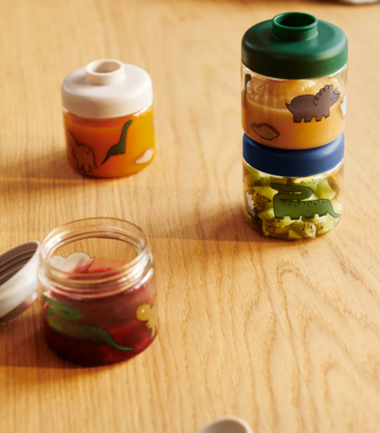 Liewood Liewood | Baby food boxes 4pack dino