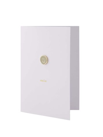 Zusss Zusss | Wenskaart broche smile wit