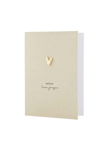 Zusss Zusss | Wenskaart broche welkom lieve jongen