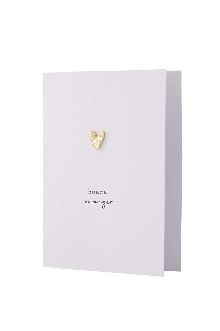 Zusss Zusss | Wenskaart broche hoera zwanger