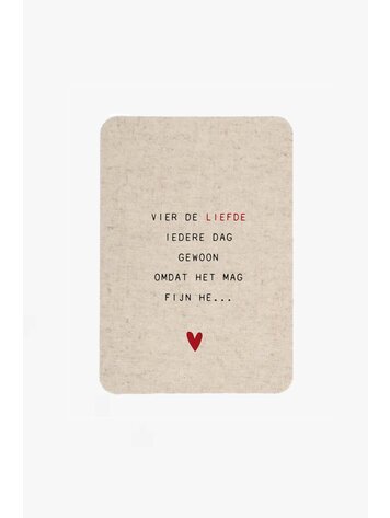 Zusss Zusss | Ansichtkaart vier de liefde zand