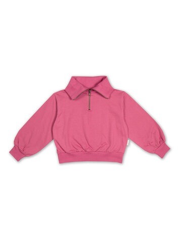 Petit Blush Petit Blush | Sweater met rits red violet