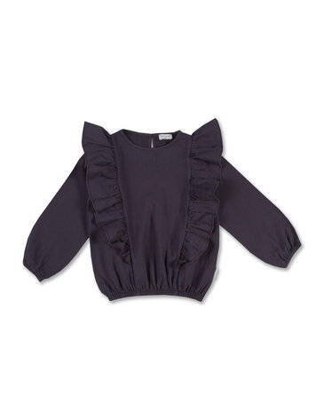 Petit Blush Petit Blush | Ruffled blouse night blue