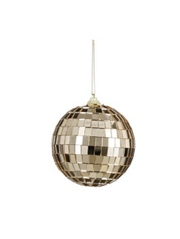 Stijl28 | Kerstbal spiegel champagne 8cm