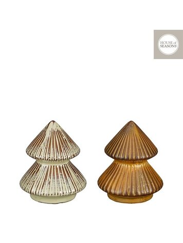 Stijl28 | Kerstboom bruin/groen 11x9cm 9 (pst)