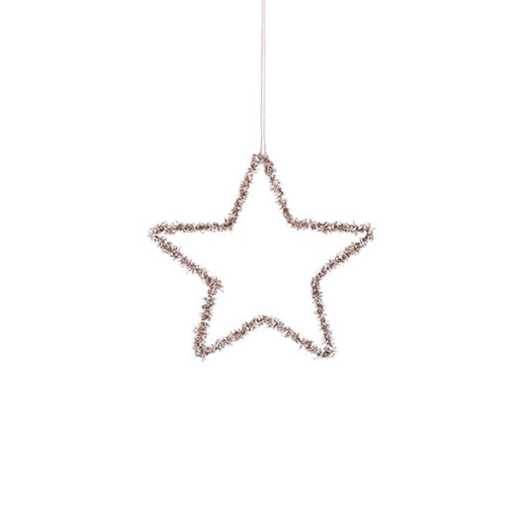 Stijl28 | Kerstster champagne 15cm