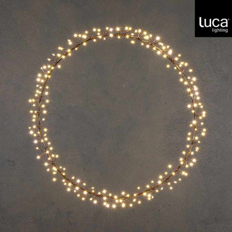 Stijl28 | Krans twinkle warm wit 210LED 50cm