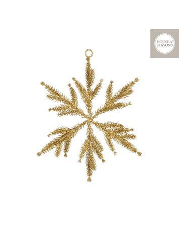 Stijl28 | Sneeuwvlok goud 2x30cm