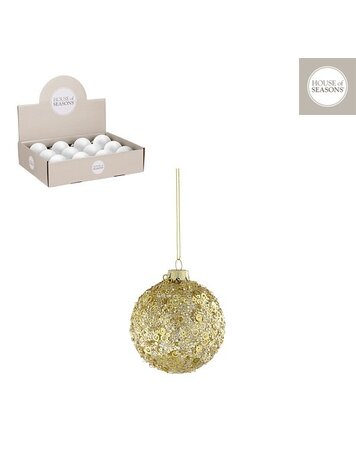 Stijl28 | Kerstbal goud 8cm