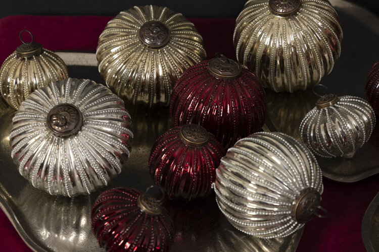 PTMD PTMD | Kerstbal cairine goud kralen S