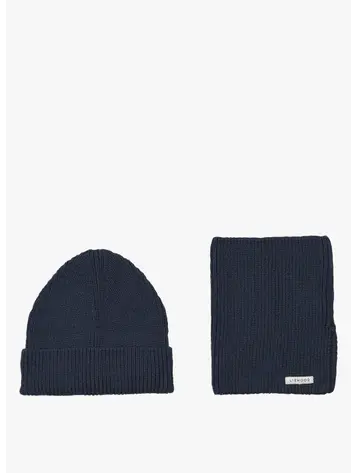 Liewood Liewood | Beanie en sjaal navy