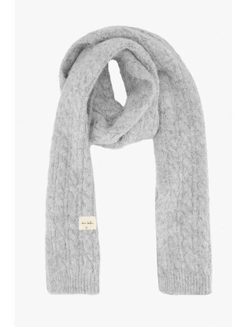 Zusss Zusss | Sjaal met kabel lichtgrijs