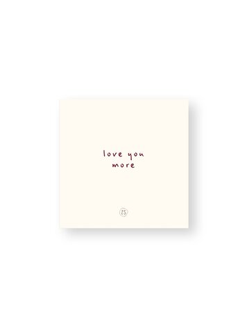 Zusss Zusss |  Servetten love you more off white/rood