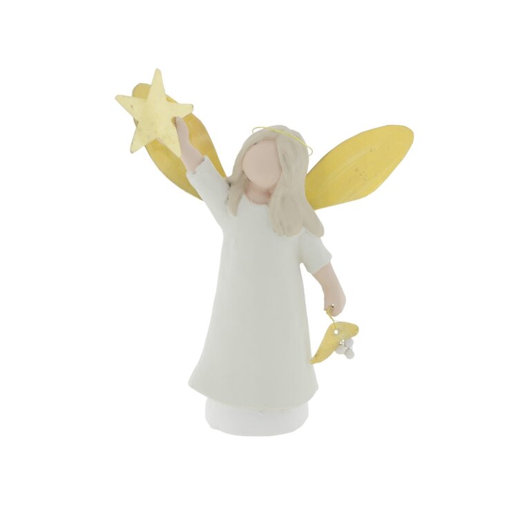 Home society Home Society | Deco engel noelle wit/goud M