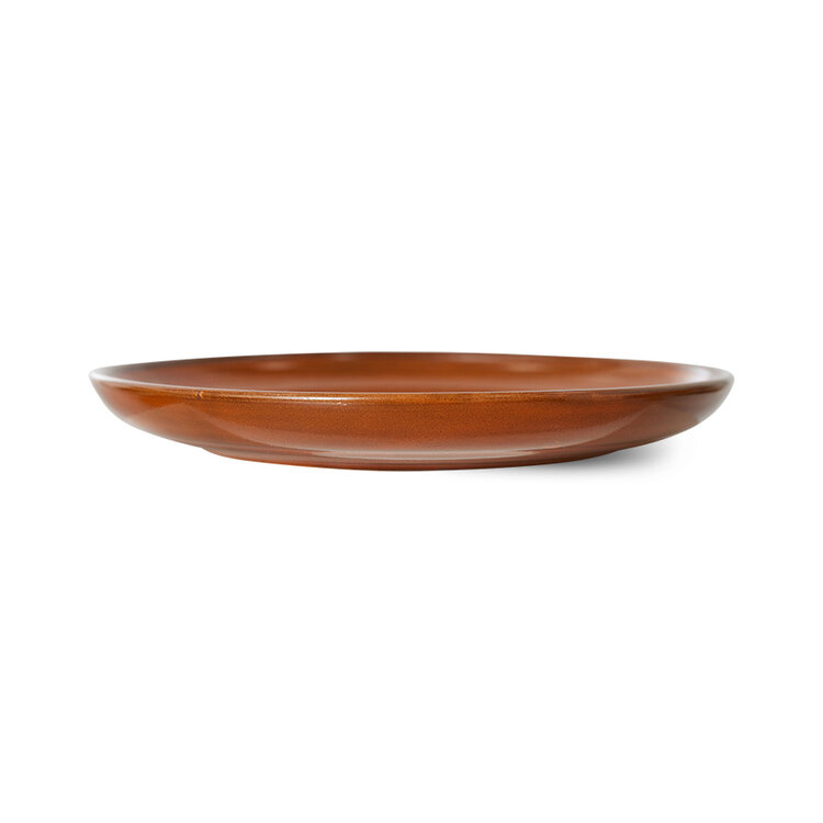 HK Living | Chef ceramics side plate burned orange