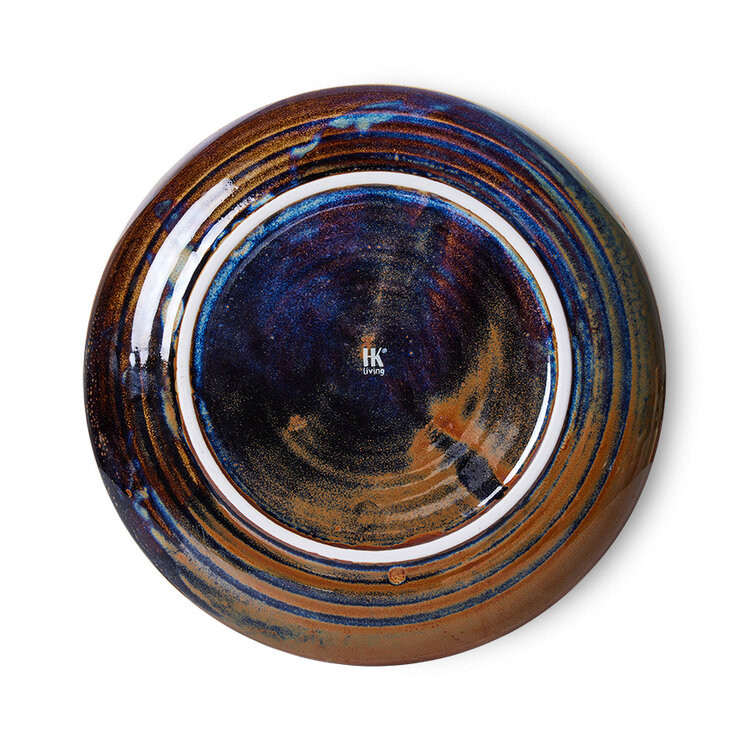 HK Living | Chef ceramics side plate rustic blue