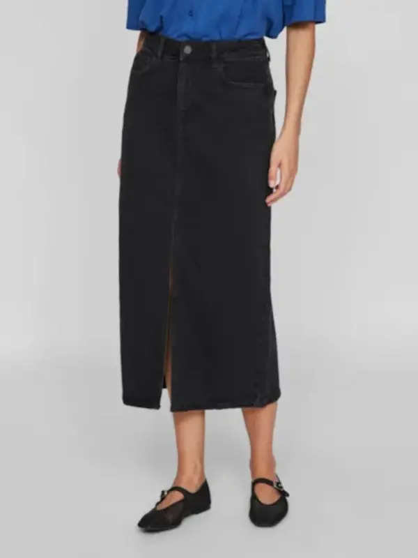 Vila Denim rok Jaf zwart Stijl28