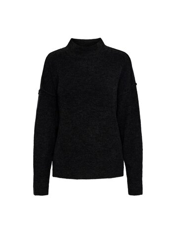 Pieces Pieces | Trui Niko donker grijs