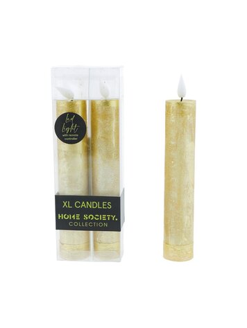 Home society Home Society | Dinerkaars XL LED set van 2 goud