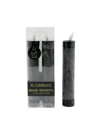 Home society Home Society | Dinerkaars XL LED set van 2 zwart