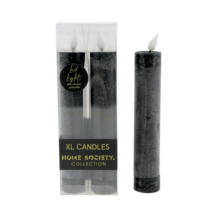 Home society Home Society | Dinerkaars XL LED set van 2 zwart