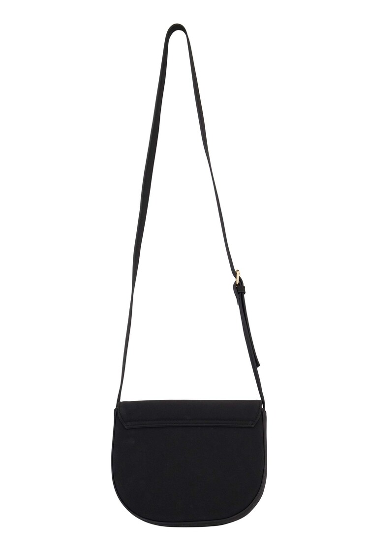 Zusss Zusss | Schoudertas met gouden ring zwart