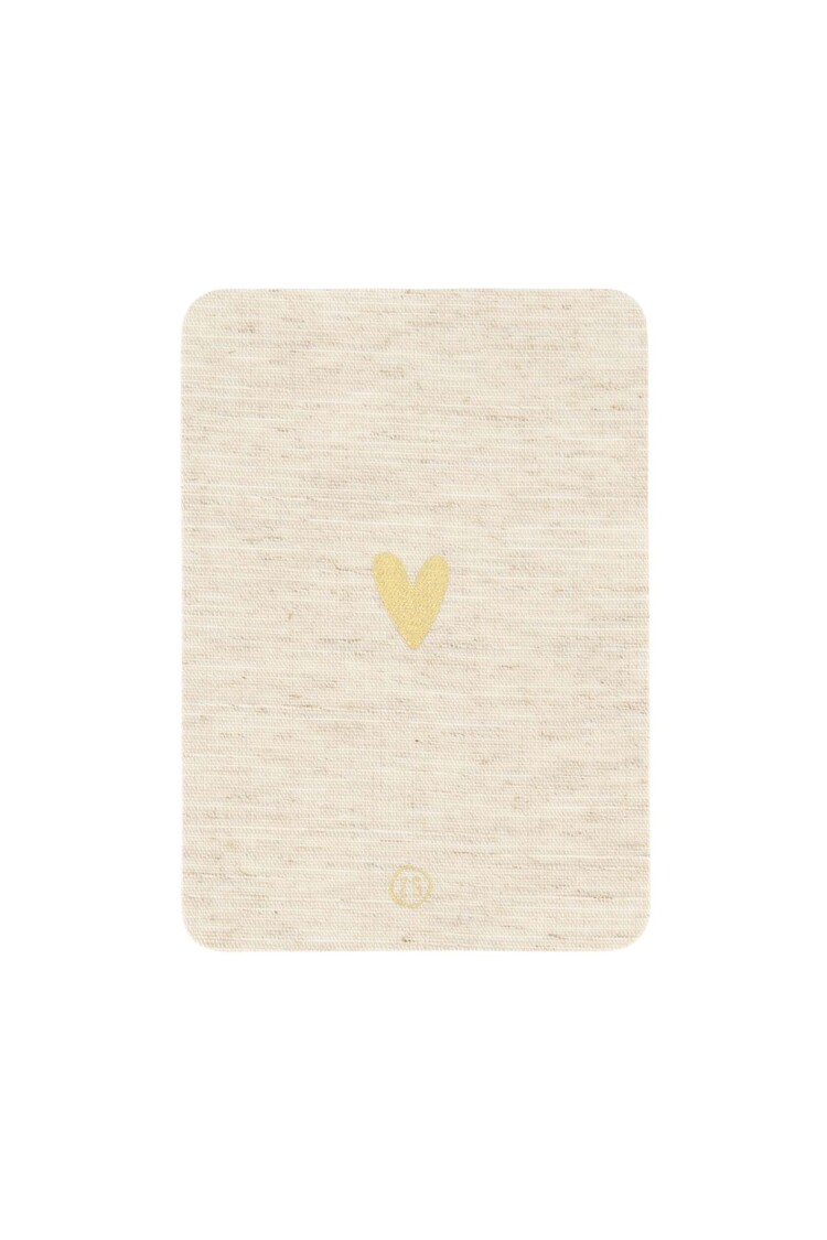 Zusss Zusss | Ansichtkaart hartje linnen