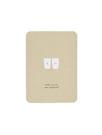 Zusss Zusss | Ansichtkaart bijkletsen zand