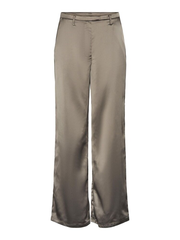 Pieces Pieces | Broek wide ninidi bruin glans